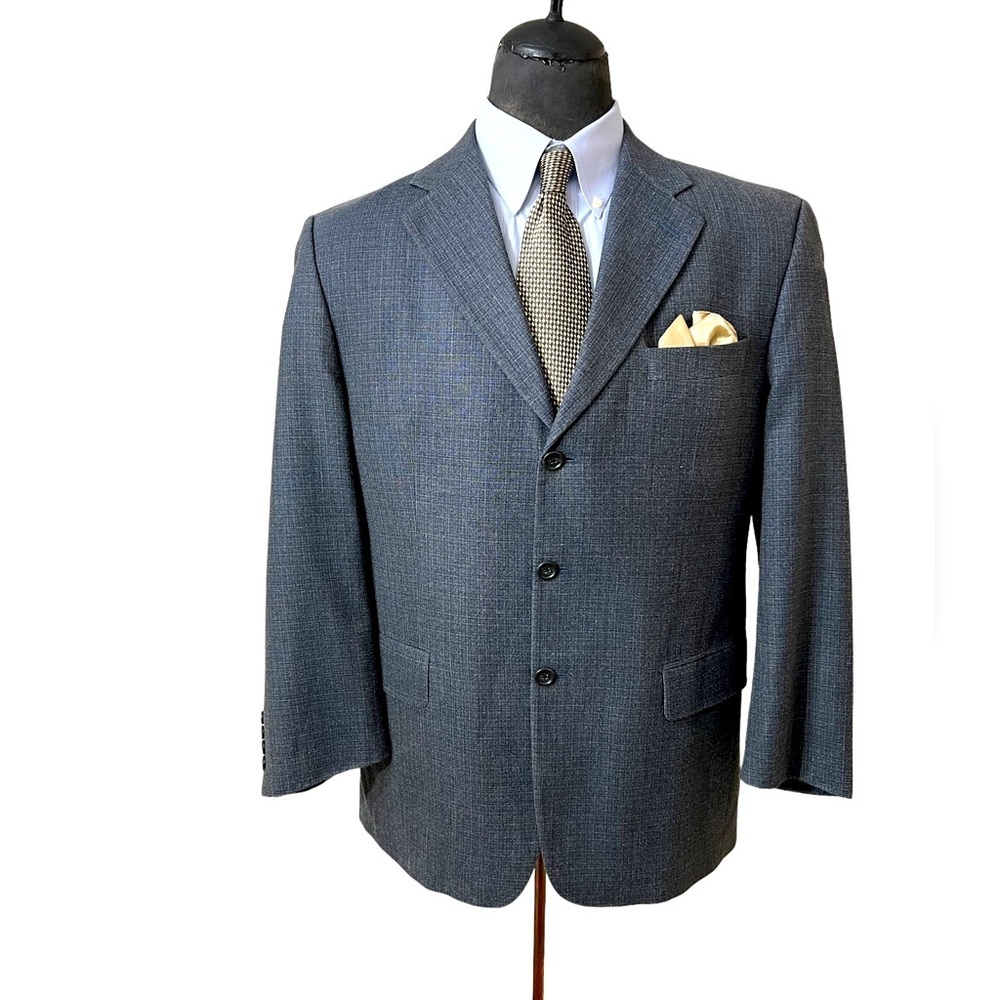 S. COHEN MENS DRESS BLAZER, AMAZING STYLE SIZE 42R WOOL & SILK BLEND.☑️